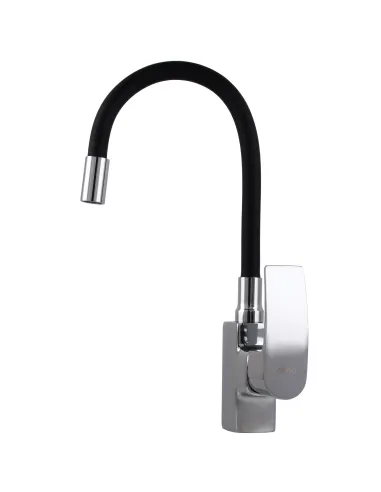 Смеситель для кухни с гибким изливом Domino Rondo DND-203SR-SB черный