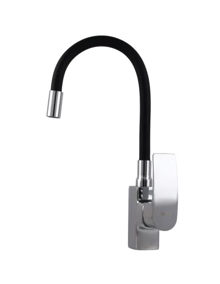 Смеситель для кухни с гибким изливом Domino Rondo DND-203SR-SB черный