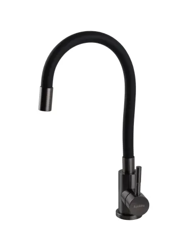 Смеситель для кухни с гибким изливом Ecomix Stella STE-203SB-GP нержавеющая сталь