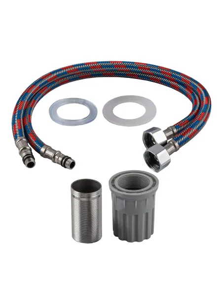 Смеситель для кухни с гибким изливом Ecomix Stella STE-203SB-GP нержавеющая сталь