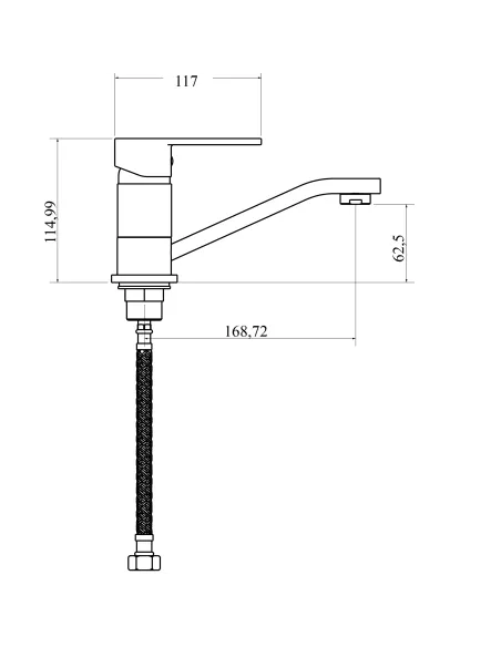 Смеситель для умывальника Domino Rondo DND-203M однорычажный