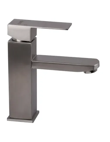 Змішувач для умивальника Globus Lux Kubus SKU-101 нержавіюча сталь