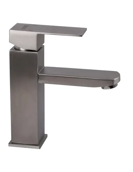 Смеситель для умывальника Globus Lux Kubus SKU-101 нержавеющая сталь