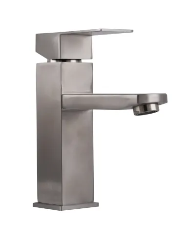Смеситель для умывальника Globus Lux Kubus SKU-101 нержавеющая сталь