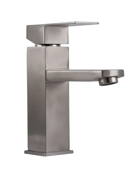 Змішувач для умивальника Globus Lux Kubus SKU-101 нержавіюча сталь