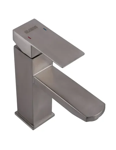 Смеситель для умывальника Globus Lux Kubus SKU-101 нержавеющая сталь