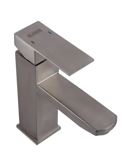 Смеситель для умывальника Globus Lux Kubus SKU-101 нержавеющая сталь