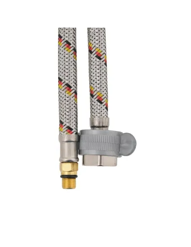 Шланг для смесителя Raftec М10х1/2 дюйма, 0.4 метра, нержавеющая сталь