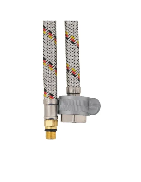 Шланг для змішувача Raftec М10х1/2 дюйми, 0.4 метри, нержавіюча сталь.