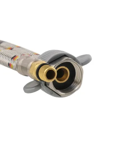 Шланг для смесителя Raftec М10х1/2 дюйма, 0.4 метра, нержавеющая сталь