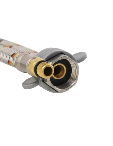 Шланг для смесителя Raftec М10х1/2 дюйма, 0.4 метра, нержавеющая сталь