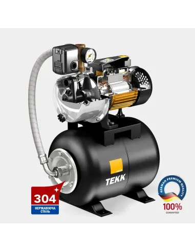 Насосна станція Tekk Haus BS 1100 Inox 24L black 1,1 кВт, бак 24 літри