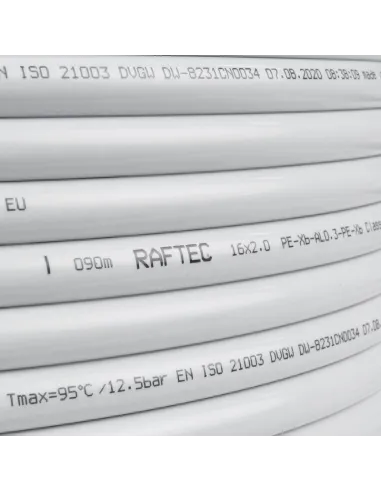 Труба для теплого пола Raftec White PEX-B/AL/PEX-B 16 х 2 мм, бухта 240 метров