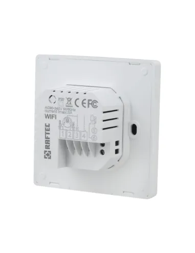 Терморегулятор для теплого пола Raftec R608W сенсорный, программируемый