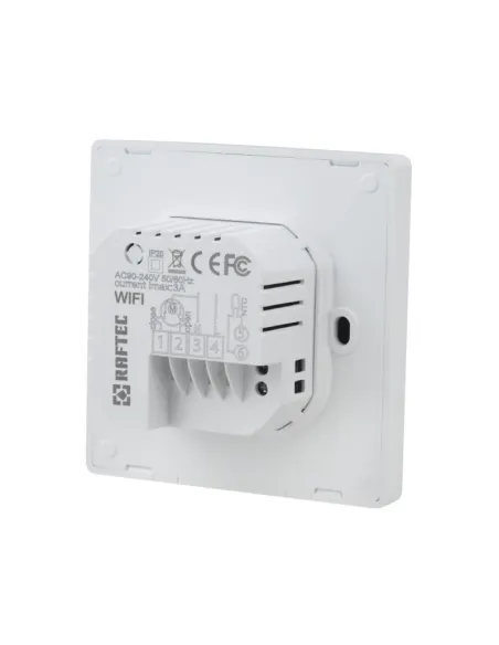 Терморегулятор для теплої підлоги Raftec R608W сенсорний, програмований