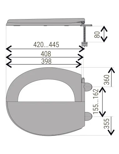 Сиденье для унитаза Optimum Damask, микролифт