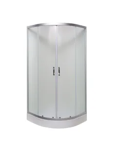 Душевая кабина с низким поддоном Bravo Gardno L90MS, полукруглая