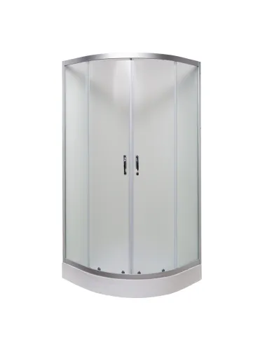 Душова кабіна з низьким піддоном Bravo Gardno L90MS, напівкругла