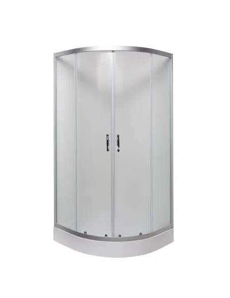 Душова кабіна з низьким піддоном Bravo Gardno L90MS, напівкругла