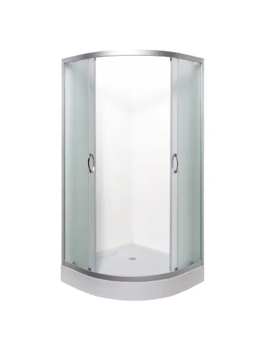 Душевая кабина с низким поддоном Bravo Gardno L90MS, полукруглая