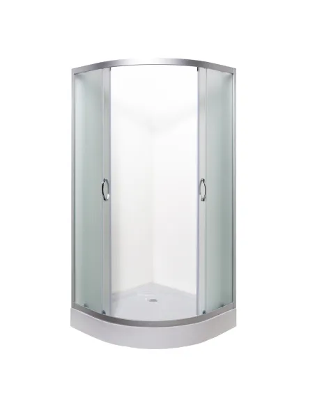Душевая кабина с низким поддоном Bravo Gardno L90MS, полукруглая