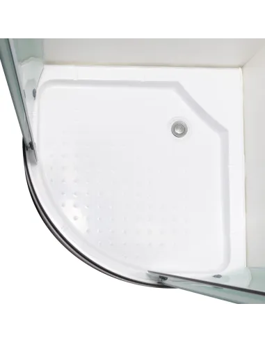 Душевая кабина с низким поддоном Bravo Gardno L90MS, полукруглая