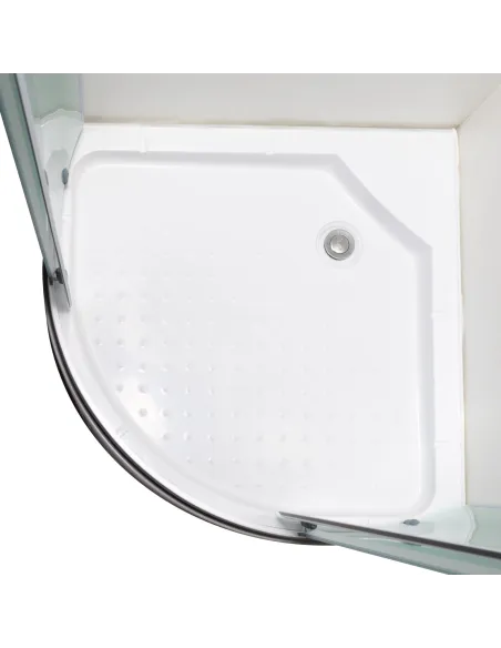 Душевая кабина с низким поддоном Bravo Gardno L90MS, полукруглая