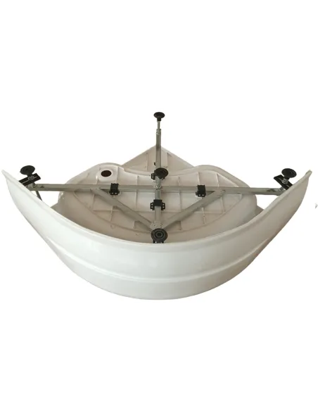 Душевая кабина с высоким поддоном Bravo Jamno H90MS, полукруглая