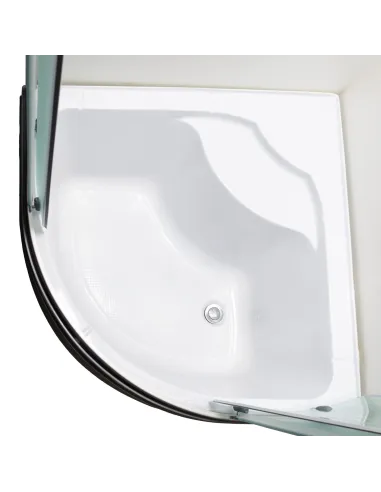 Душова кабіна з високим піддоном Bravo Jamno H90MS, напівкругла