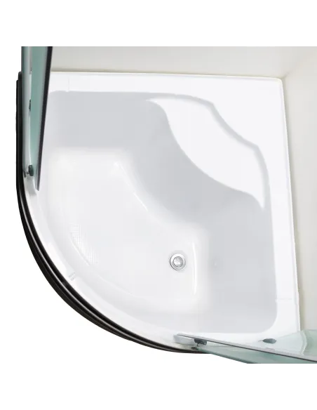 Душова кабіна з високим піддоном Bravo Jamno H90MS, напівкругла