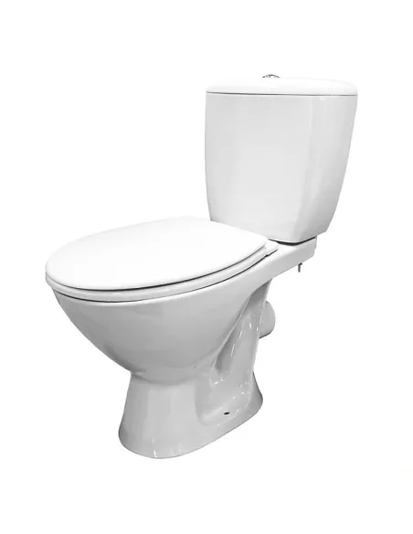 Унитаз компакт Cersanit Kaskada New 908 011 3/6, безободковый, сиденье Soft-close