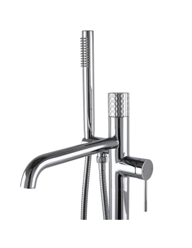 Смеситель для ванны Topaz Loft TLF 32113R-H39-C, напольный, с душевым набором