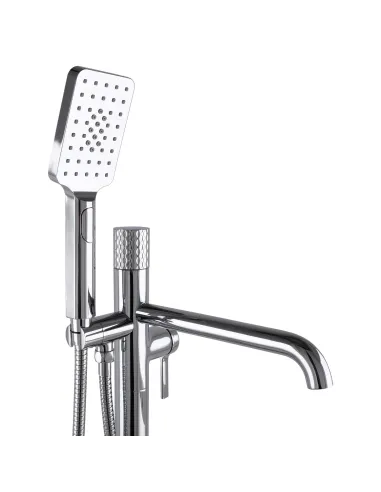 Смеситель для ванны Topaz Moderno TMD-33113R-H78A, напольный, с душевым набором