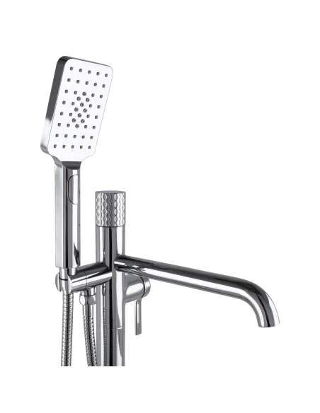 Смеситель для ванны Topaz Moderno TMD-33113R-H78A, напольный, с душевым набором