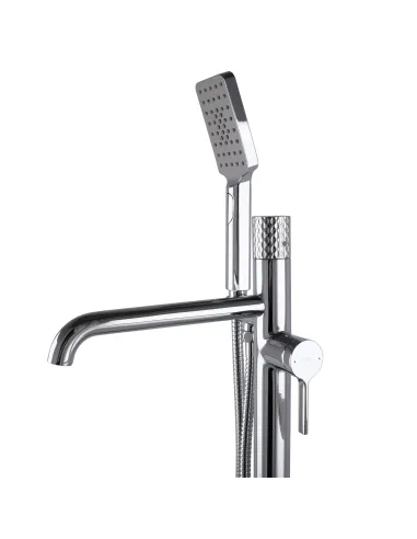 Смеситель для ванны Topaz Moderno TMD-33113R-H78A, напольный, с душевым набором