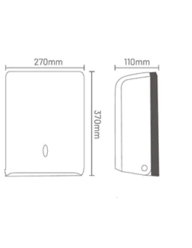 Тримач для паперових рушників Hotec 14.203/ABS White