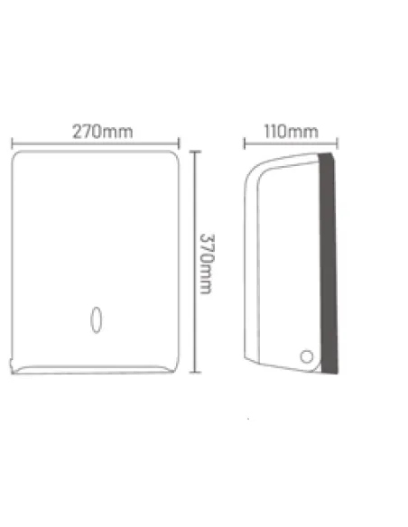 Тримач для паперових рушників Hotec 14.203/ABS White