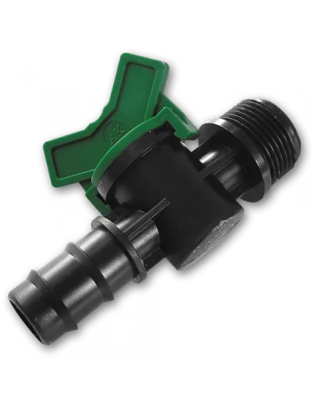 Миникран для капельной ленты Bradas DSWZ09-3416L 16х3/4 дюйма, наружная резьба