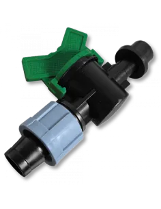 Старт-коннектор Bradas DSTZ03-1708L с миникраном для капельной ленты