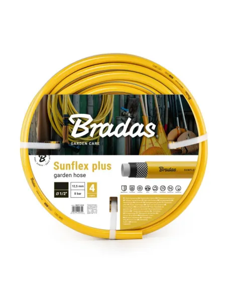 Шланг для полива Bradas Sunflex Plus 1/2 дюйма, 30 метров, армированный