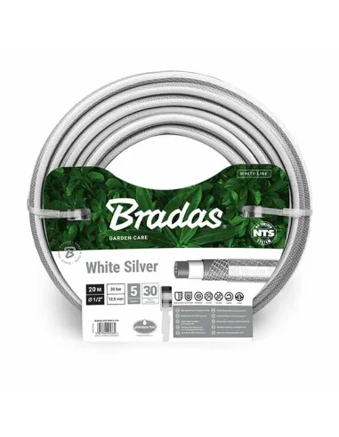 Шланг для полива Bradas NTS White Silver 3/4 дюйма, 30 метров, армированный
