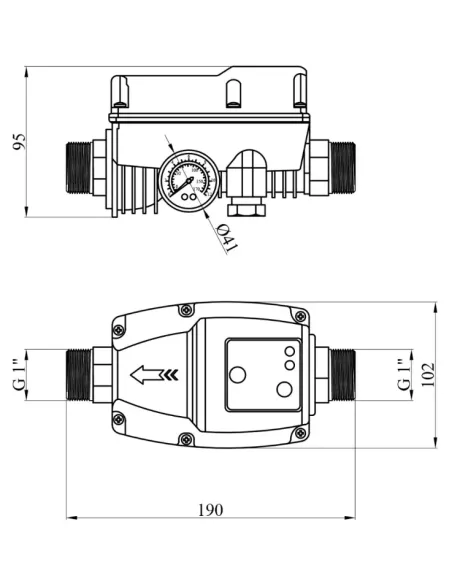Электронное реле давления Forwater HS-15