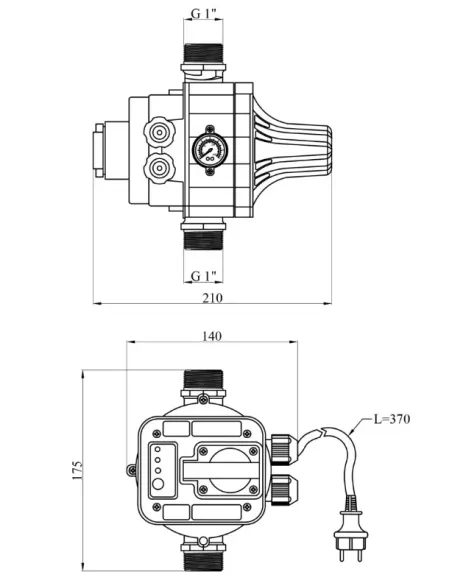 Електронне реле тиску Forwater HS-8 з розеткою