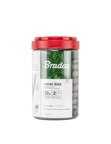 Шланг для поливу, що розтягується Bradas Secret Dots White Line 18 метрів, комплект