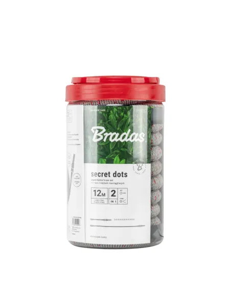 Растягивающийся шланг для полива Bradas Secret Dots White Line 18 метров, комплект