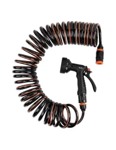 Растягивающийся спиральный шланг для полива Bradas Spirng Flex 10 метров, комплект