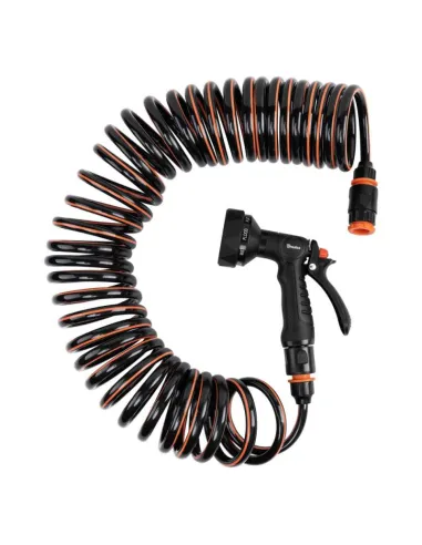 Растягивающийся спиральный шланг для полива Bradas Spirng Flex 10 метров, комплект