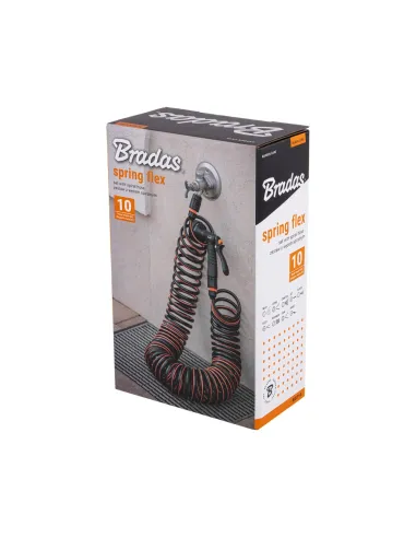 Растягивающийся спиральный шланг для полива Bradas Spirng Flex 10 метров, комплект