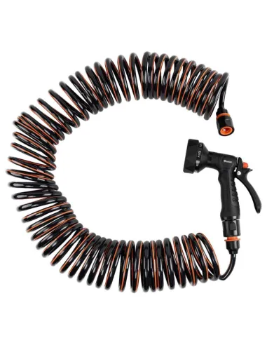 Растягивающийся спиральный шланг для полива Bradas Spirng Flex 15 метров, комплект