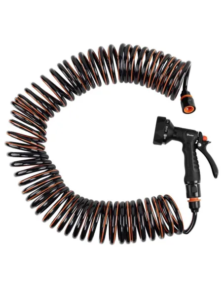 Растягивающийся спиральный шланг для полива Bradas Spirng Flex 15 метров, комплект